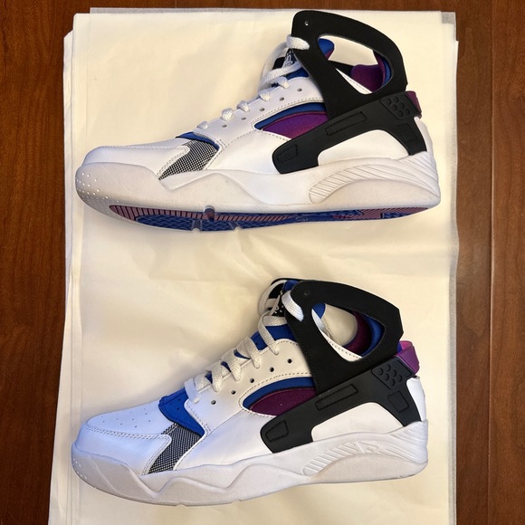 Nike Air Flight Huarache OG Varsity Purple Blue Sneakers FD0183-101 Mens Size 10 - Picture 4 of 14
